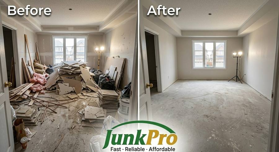 Before and after: Post-Renovation Debris Removal